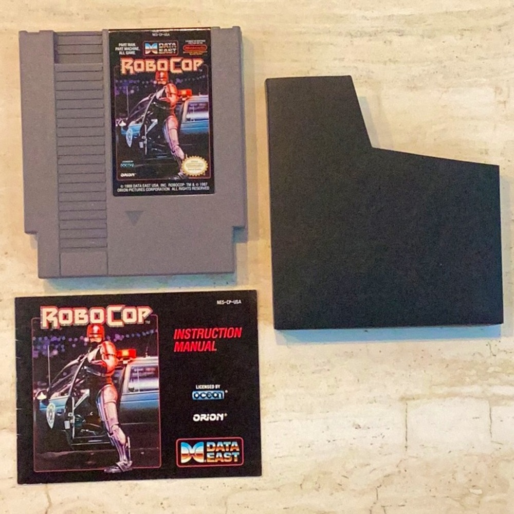 Robocop NES Game Nintendo Entertainment System Robo Cop Tested 3 Screw